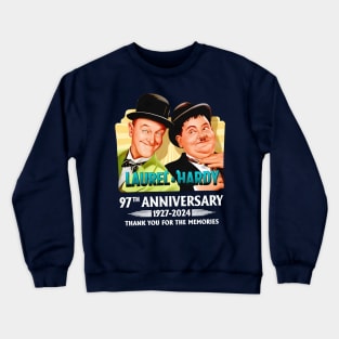 Laurel and Hardy 97th Anniversary Crewneck Sweatshirt